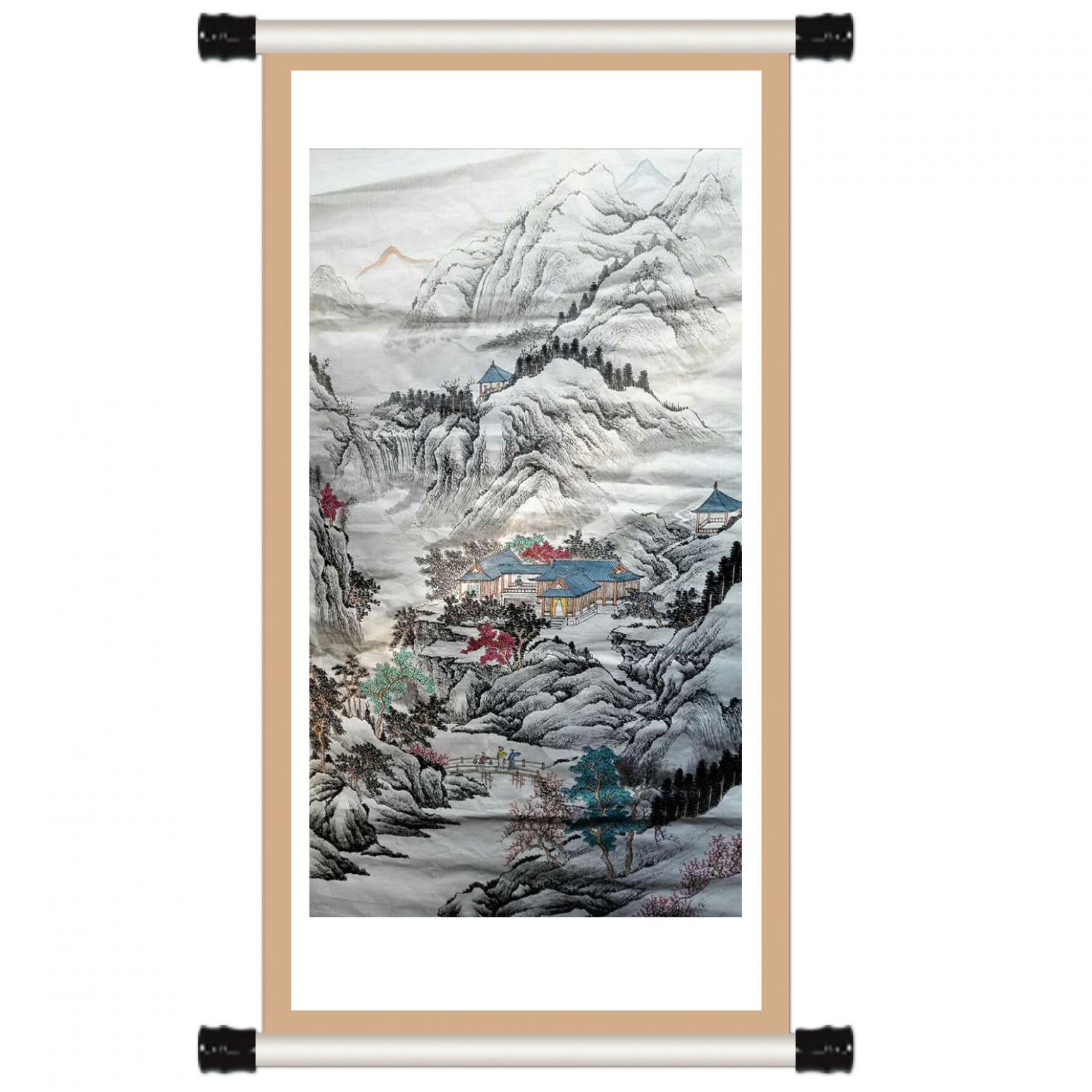 陈奇培国画作品《【山中藏景】作者陈奇培 临摹》【图1】