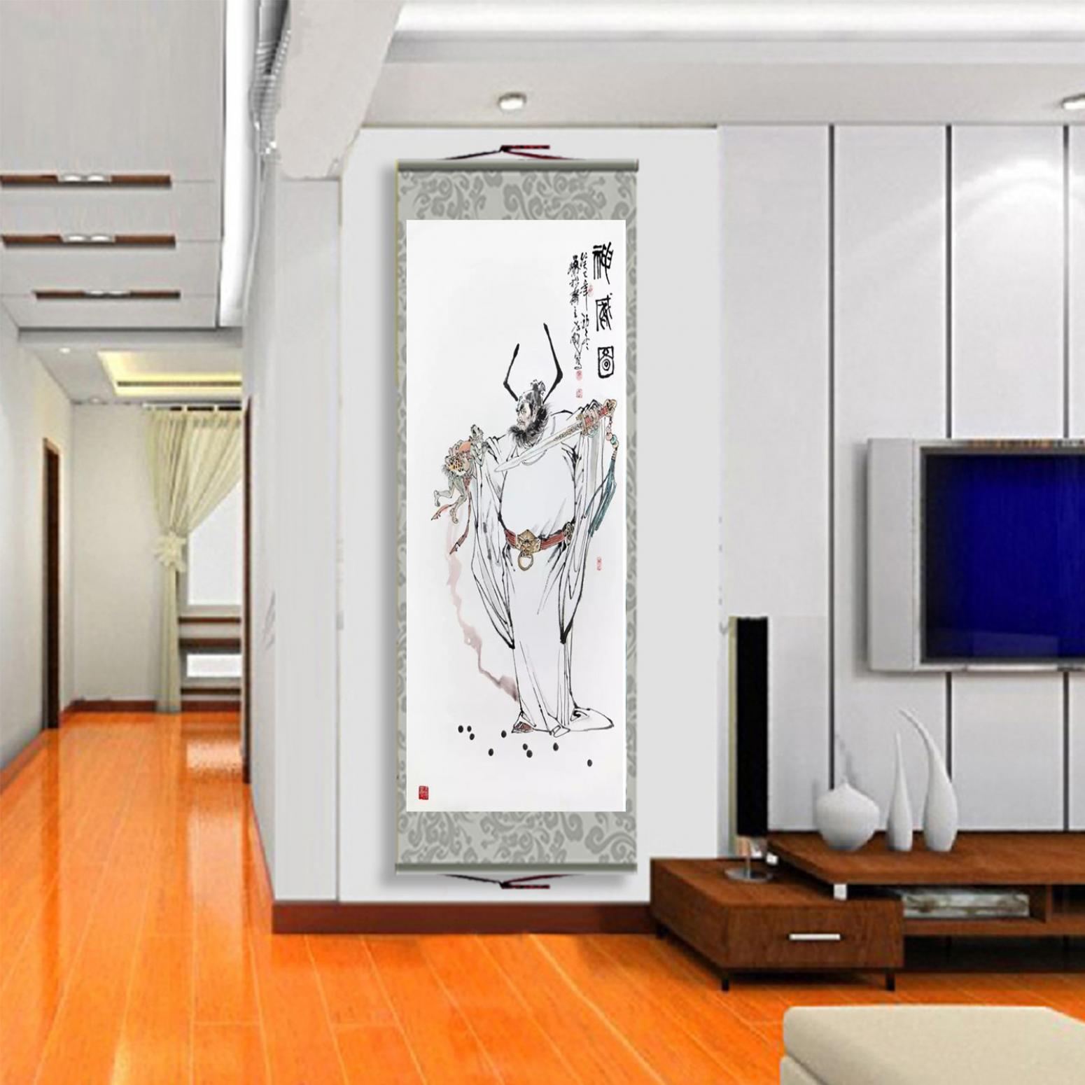 窦世魁国画作品《人物画-神威图》【图3】