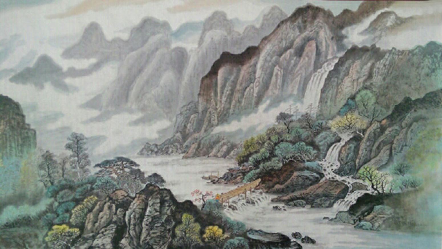 赵建乐国画作品《【春来农家】作者赵建乐》【图0】