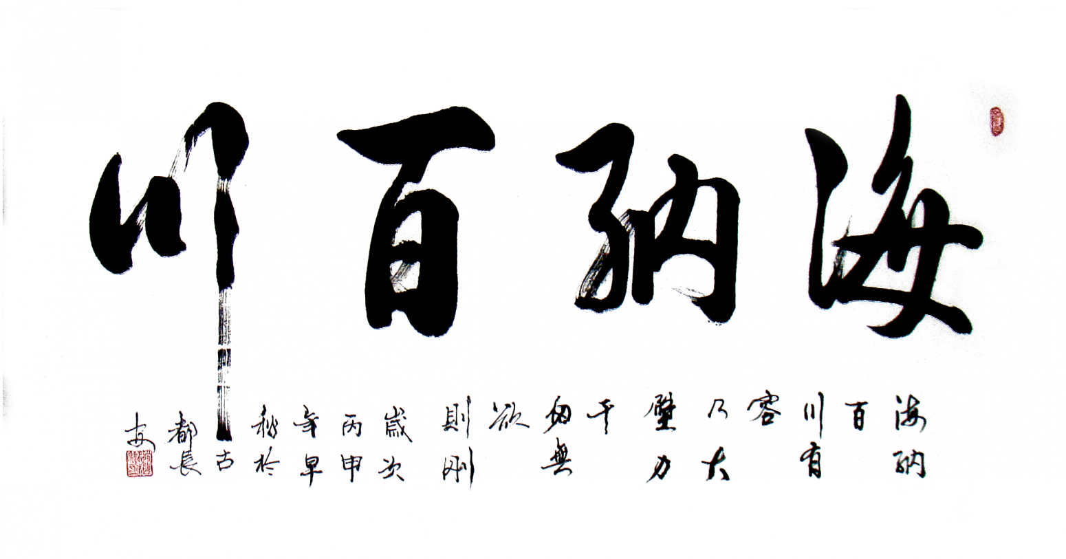 赵建乐书法作品《【海纳百川】作者赵建乐》【图0】