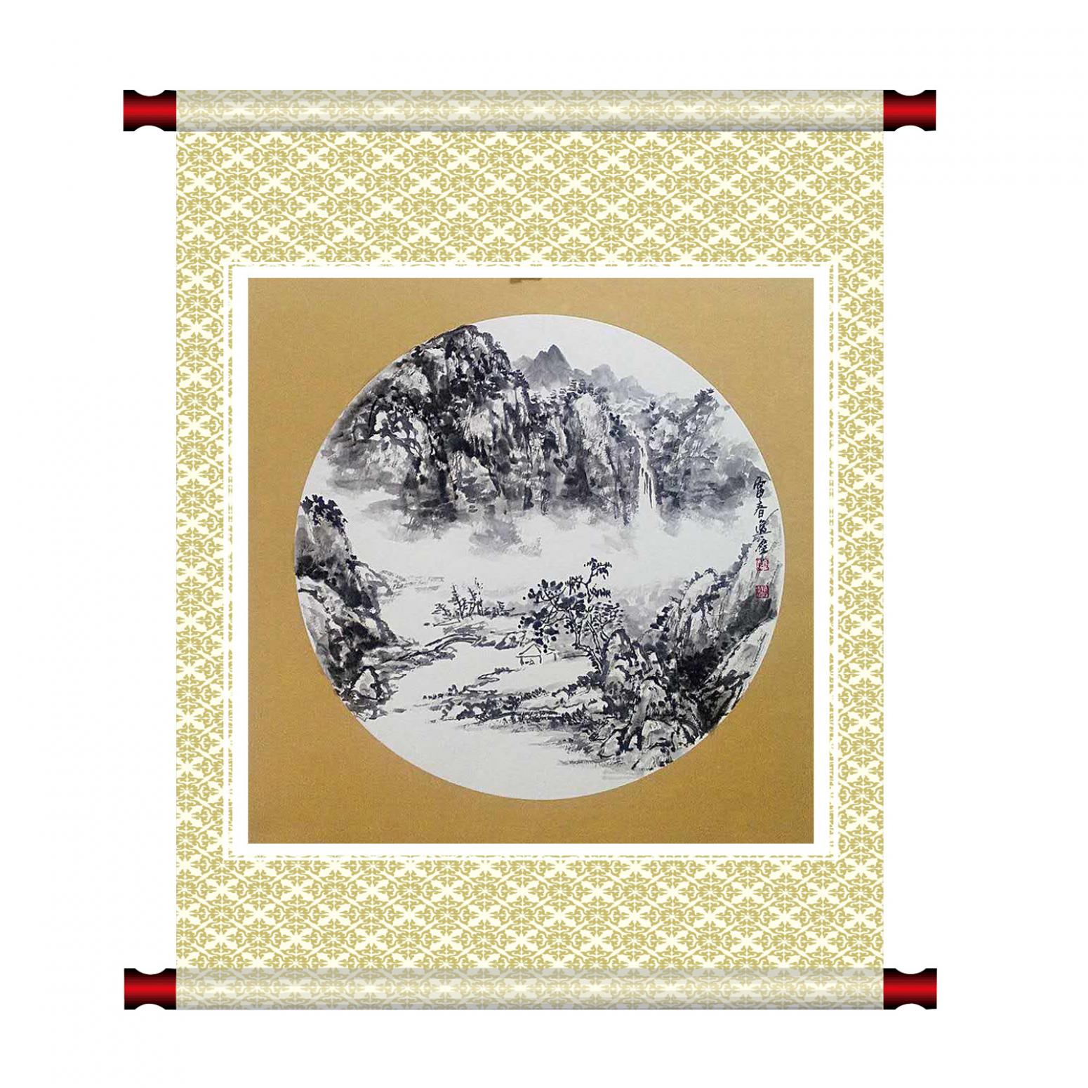 高勇利国画作品《【屋舍】作者高勇利》【图1】