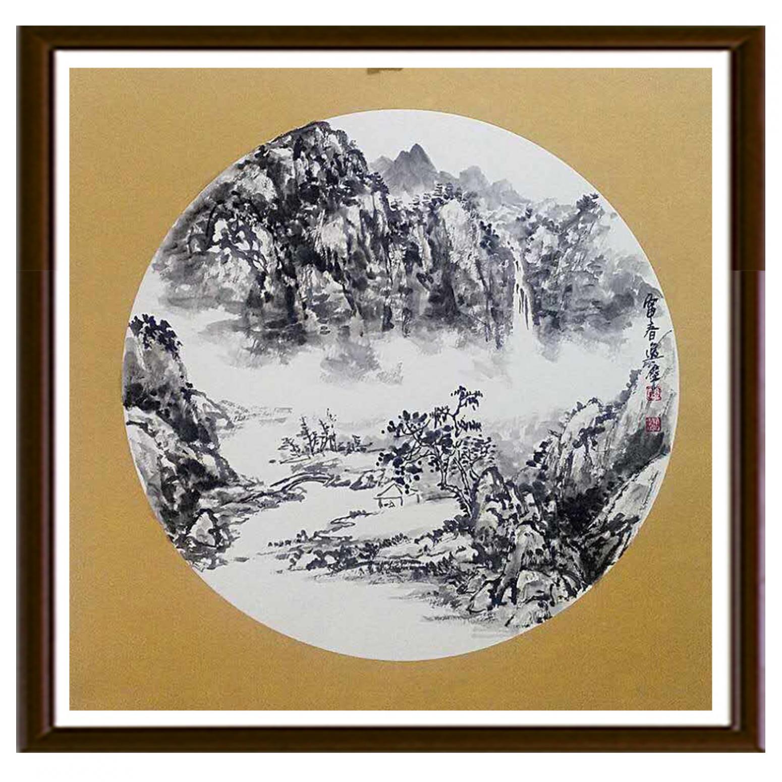 高勇利国画作品《【屋舍】作者高勇利》【图2】