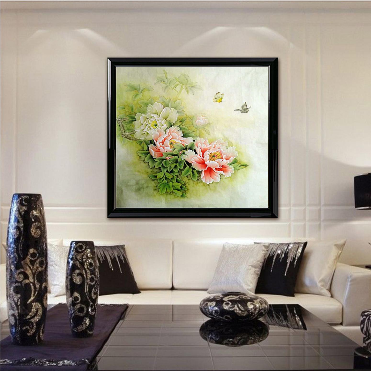 胡记领国画作品《【花开蝴蝶自来】作者胡记领》【图3】