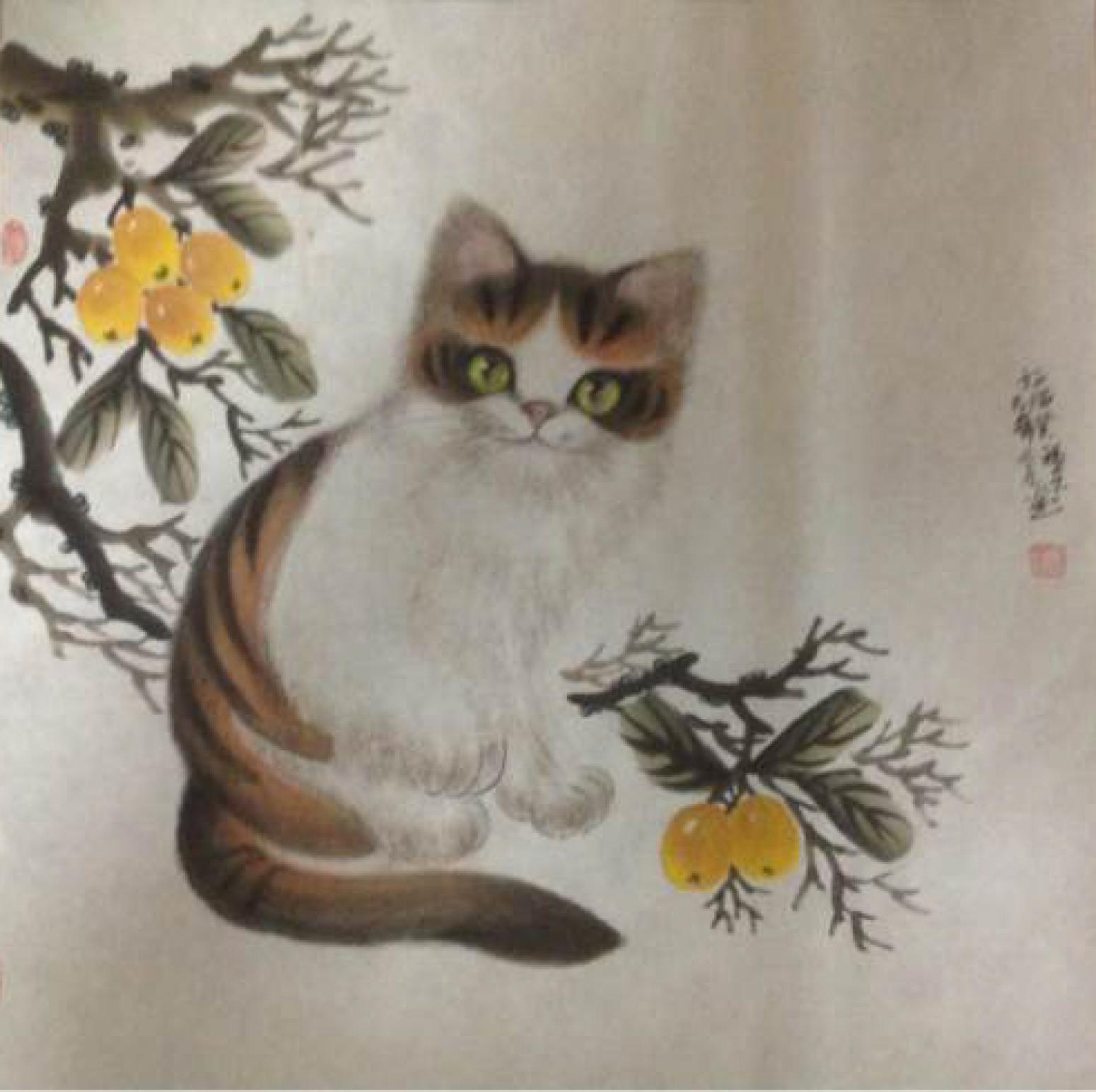 于福东国画作品《【小猫6】作者于福东》【图0】