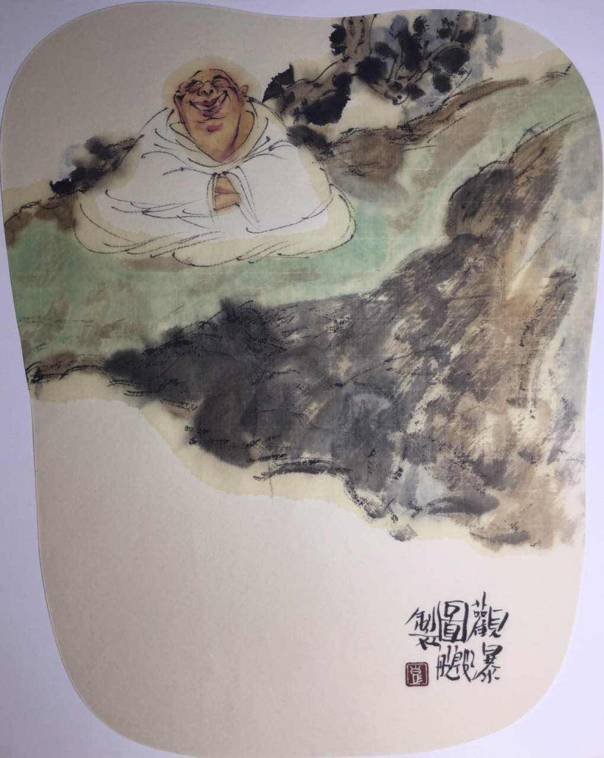 彭航国画作品《【人物3】作者彭航》【图0】