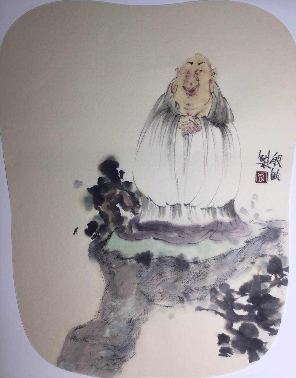 彭航国画作品《【人物6】作者彭航》【图0】