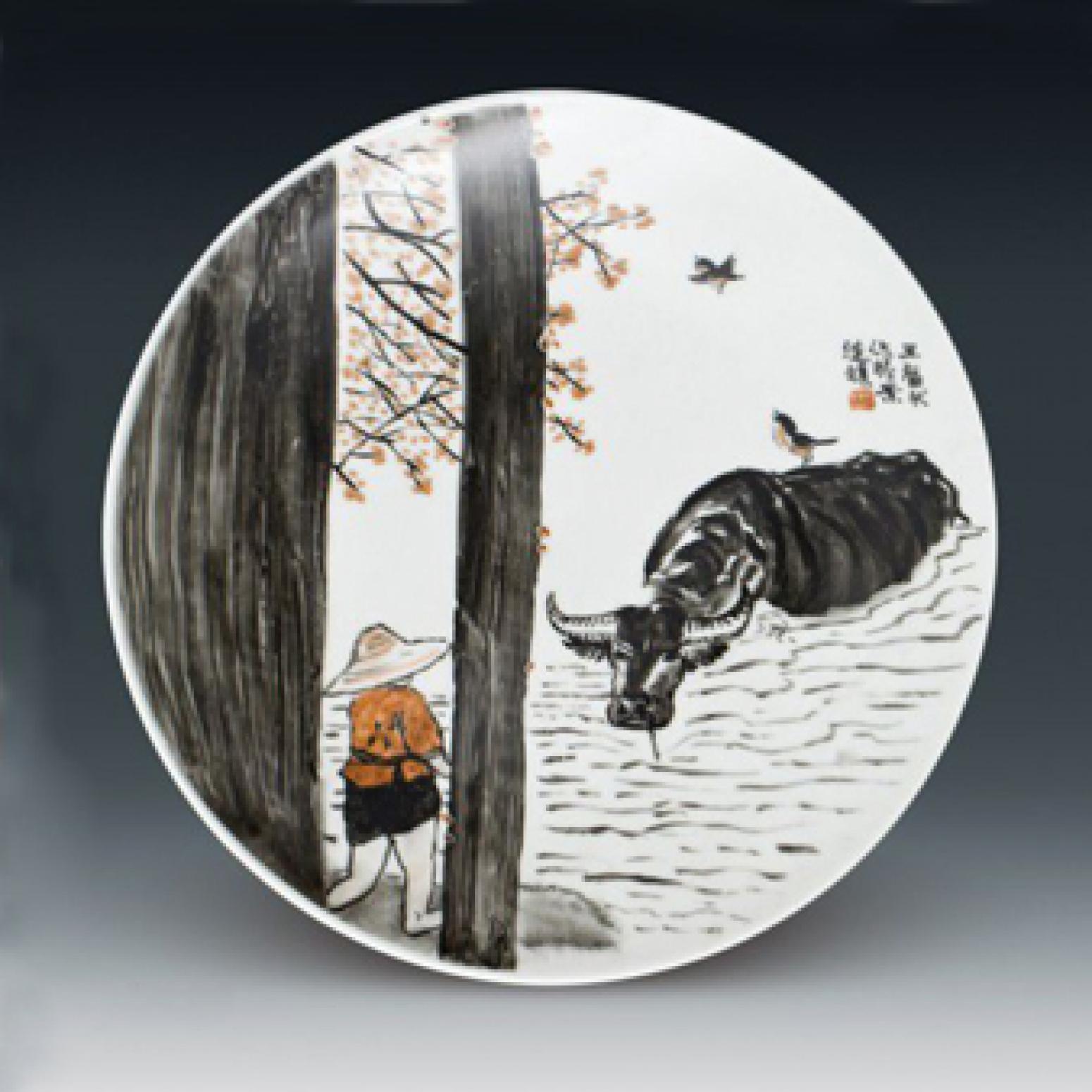 王福秋国画作品《【水牛】作者王福秋》【图0】