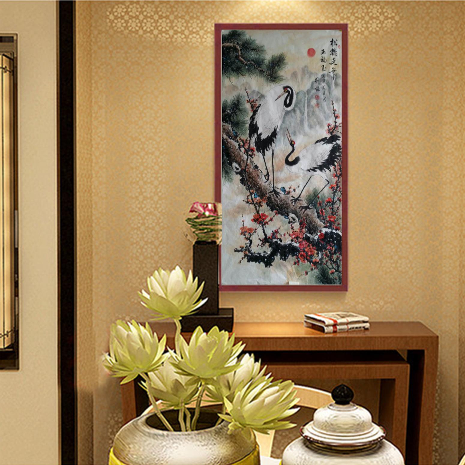 刘燃国画作品《【松鹤延年】作者刘燃》【图3】