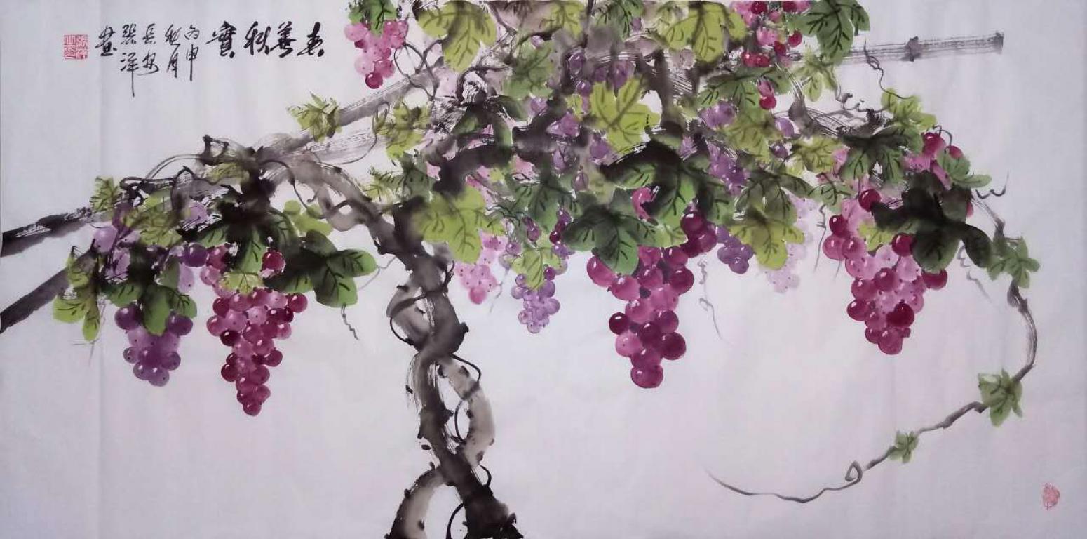 张洋国画作品《【春华秋实】作者张洋》【图0】