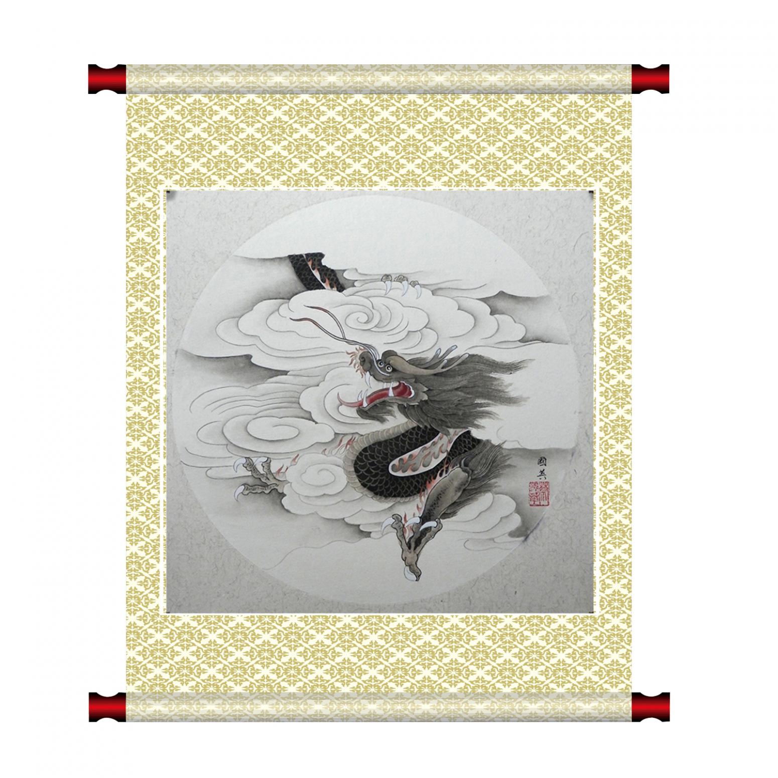 蔡国英国画作品《【生肖龙】作者蔡国英》【图1】