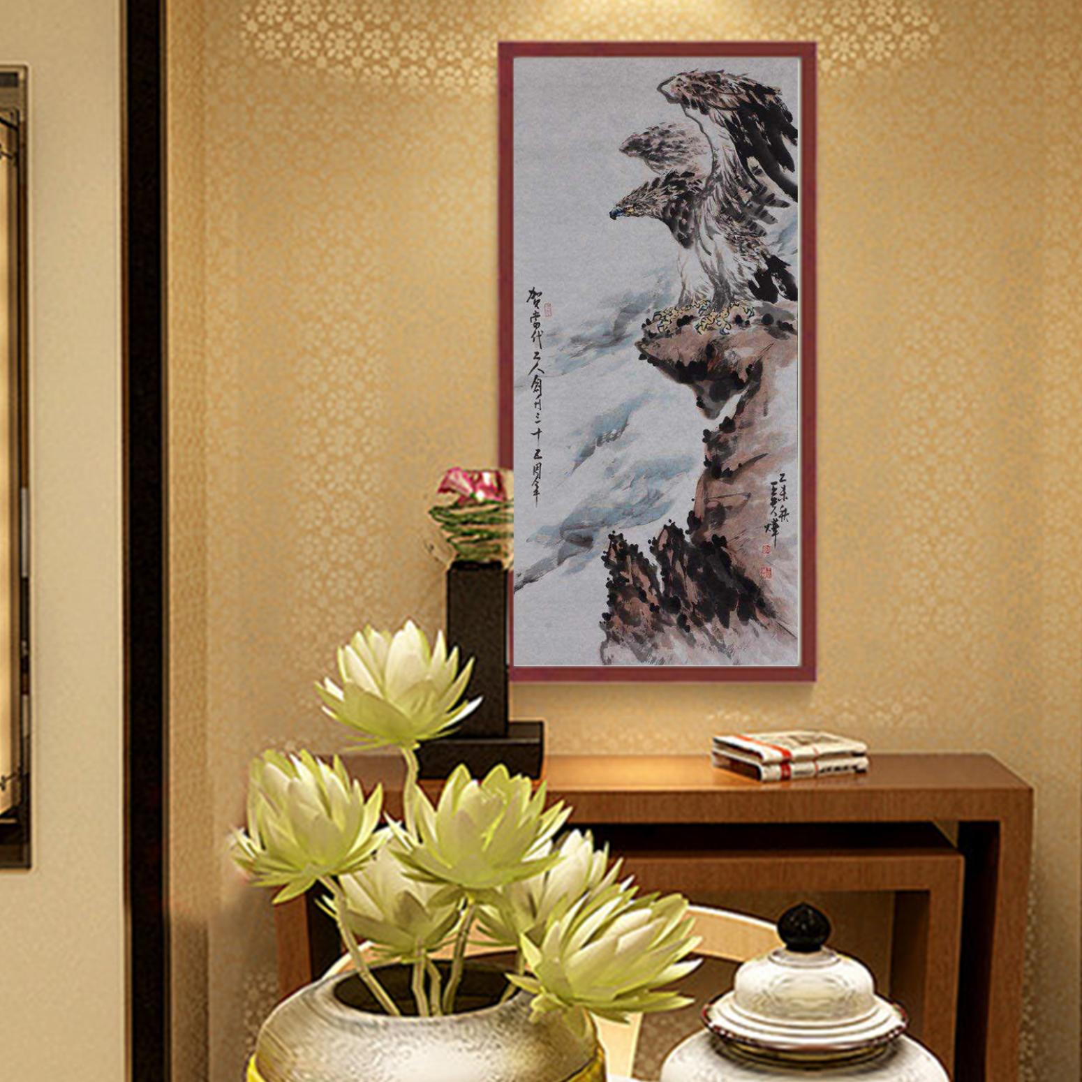 王贵烨国画作品《【迎敌】作者王贵烨》【图3】