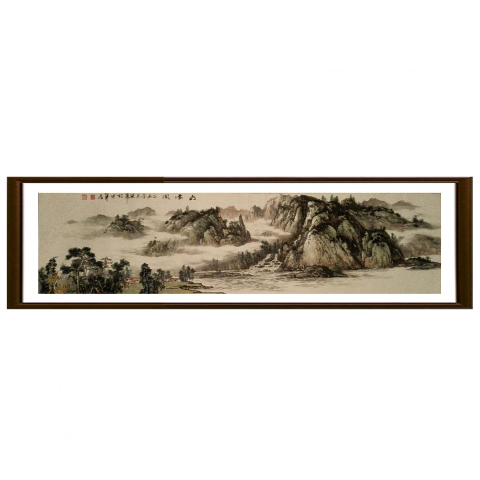 王英勇国画作品《【环江而立】作者王英勇》【图2】