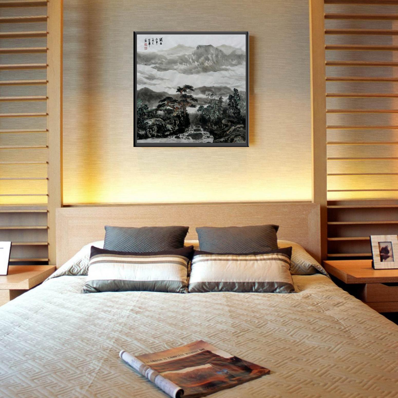 王英勇国画作品《【大雨将至】作者王英勇》【图3】