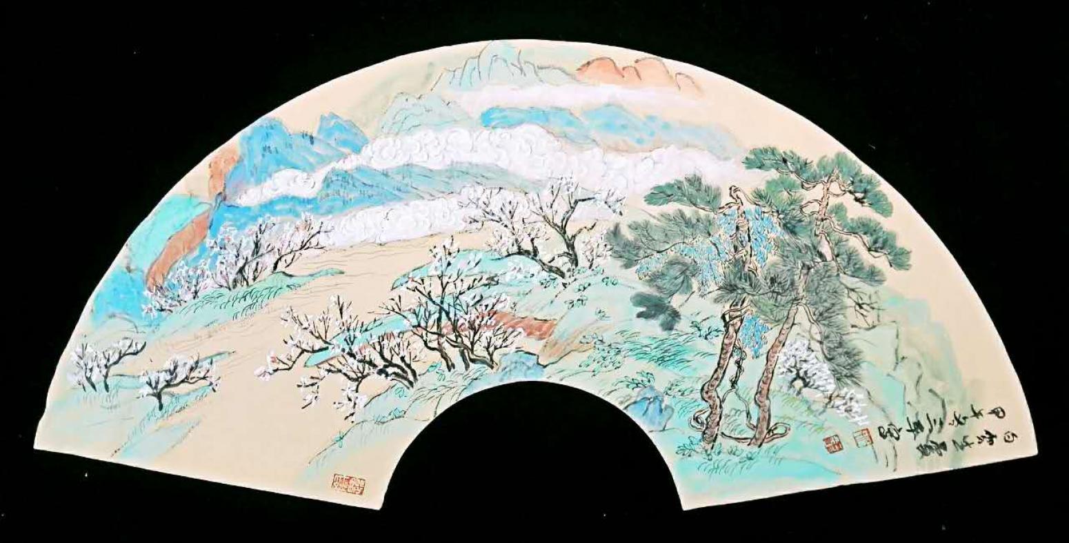 伍三平国画作品《【山水2】作者伍三平》【图0】