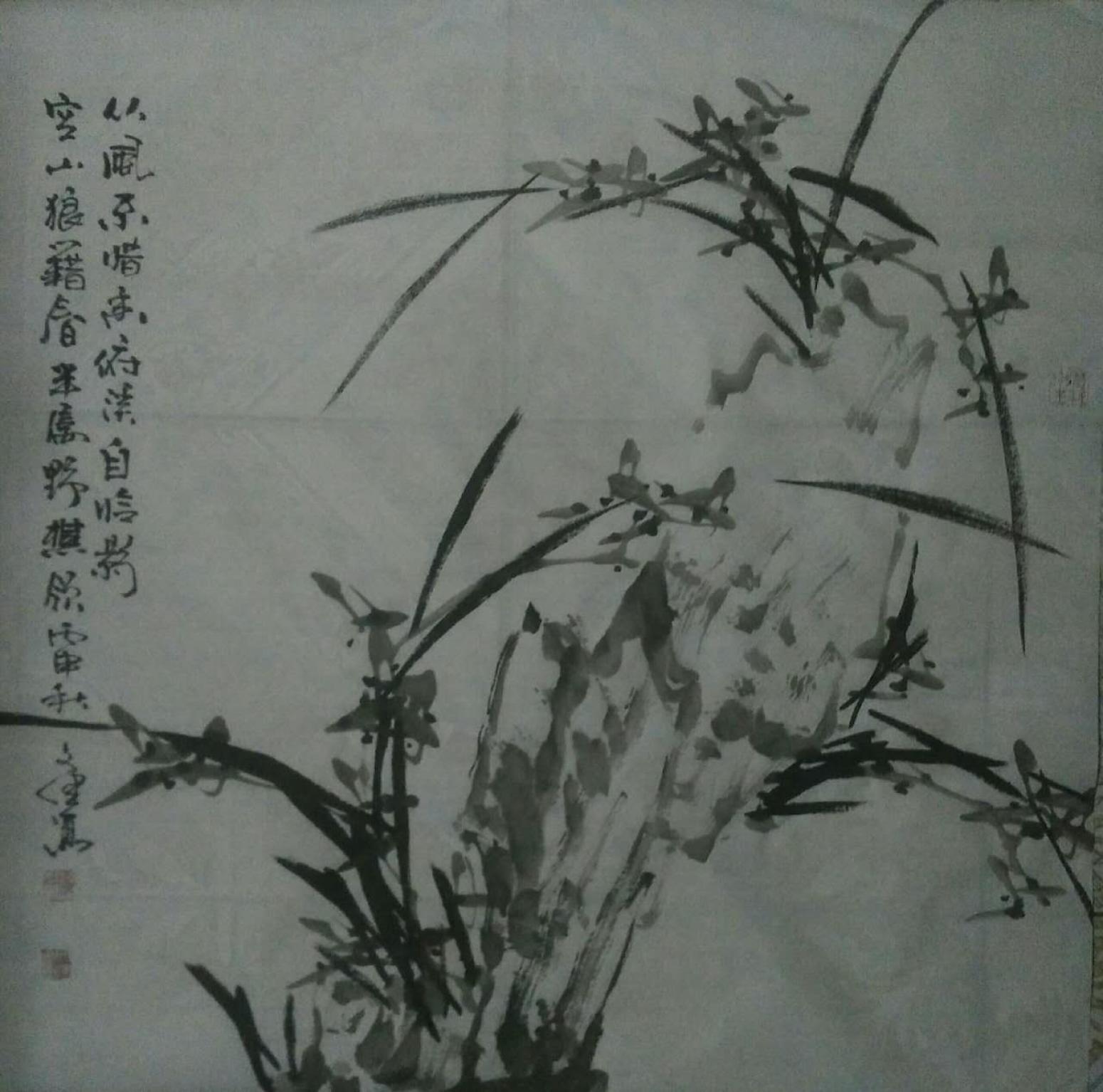 张文健国画作品《【梅兰菊竹系列4】作者张文健》【图0】