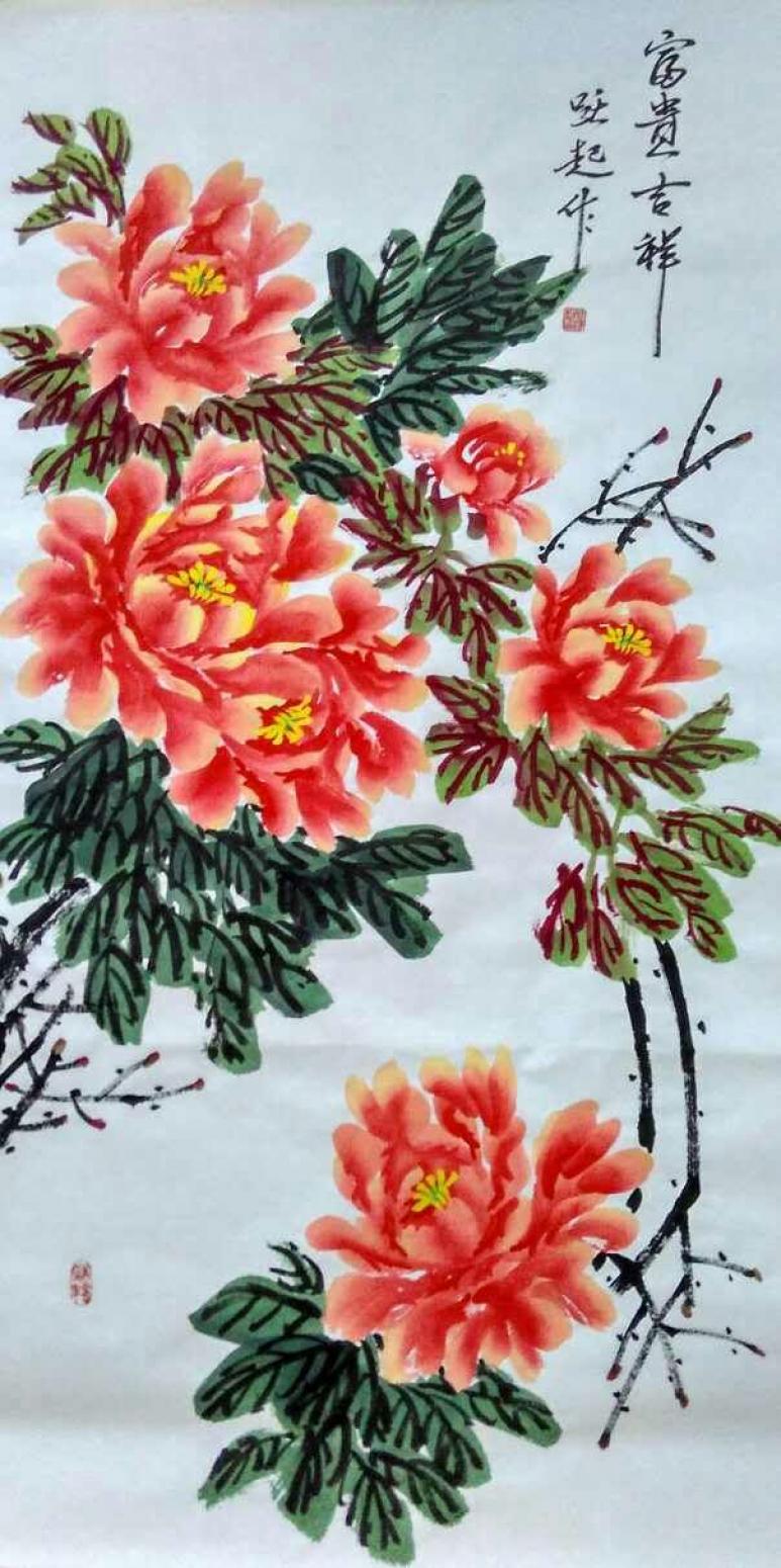 何跃起国画作品《【花鸟3】作者何跃起》【图0】