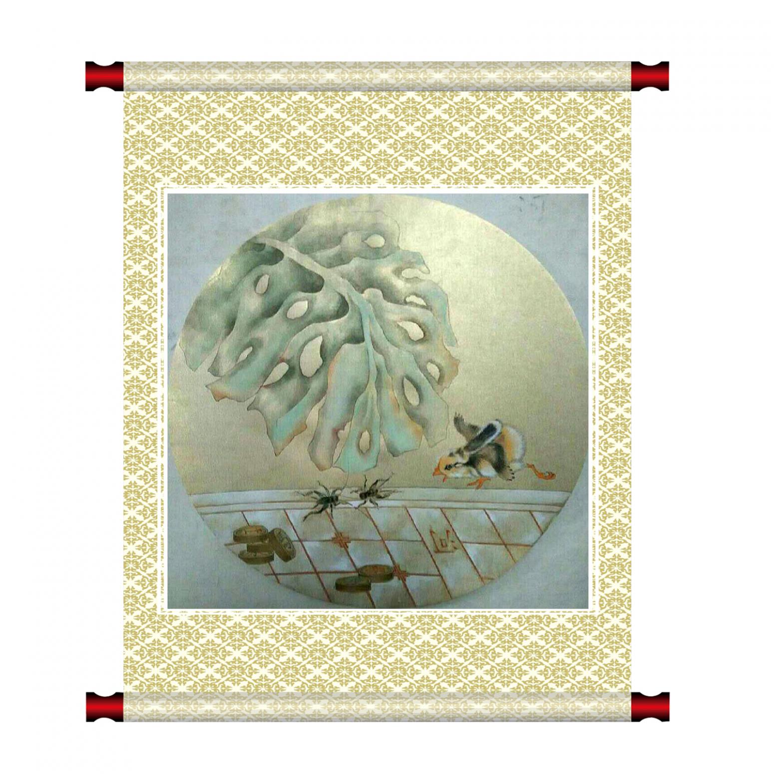 傅斌科国画作品《【昆虫记】作者傅斌科》【图1】