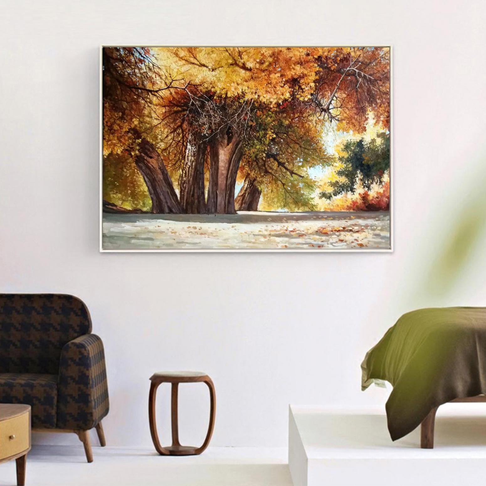 高剑峰油画作品《【胡杨林】作者高剑峰》【图3】