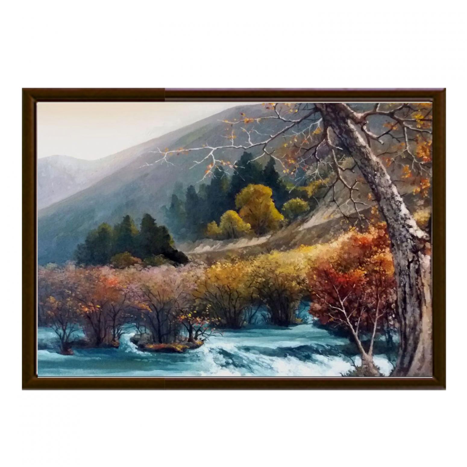 高剑峰油画作品《【九寨沟】作者高剑峰》【图2】