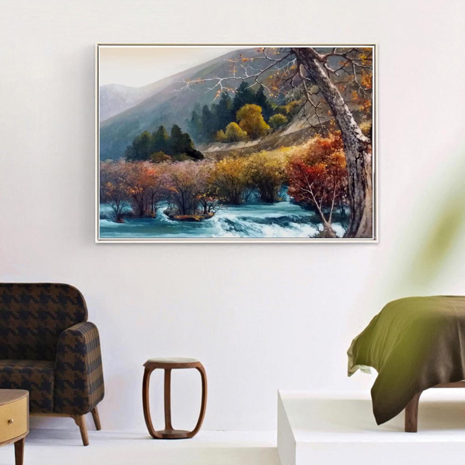 高剑峰油画作品《【九寨沟】作者高剑峰》【图3】