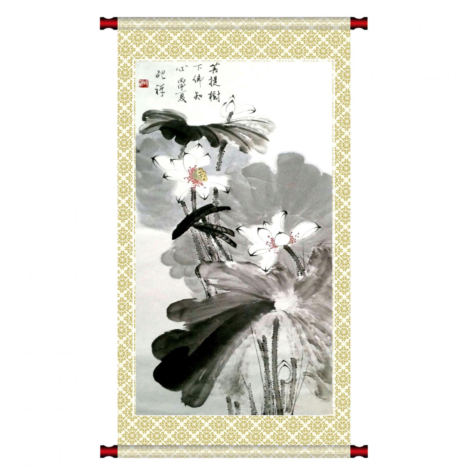 张清永国画作品《【菩提树下佛】作者张清永》【图1】