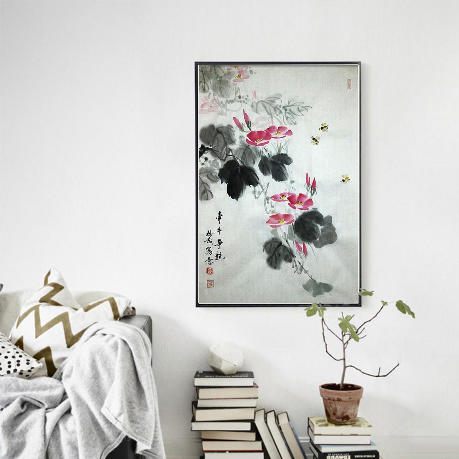 袁树茂国画作品《【牵牛争艳】作者袁树茂》【图3】