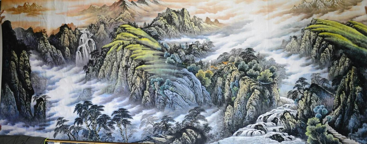 刘恒胜国画作品《【山水23】作者刘恒胜》【图0】