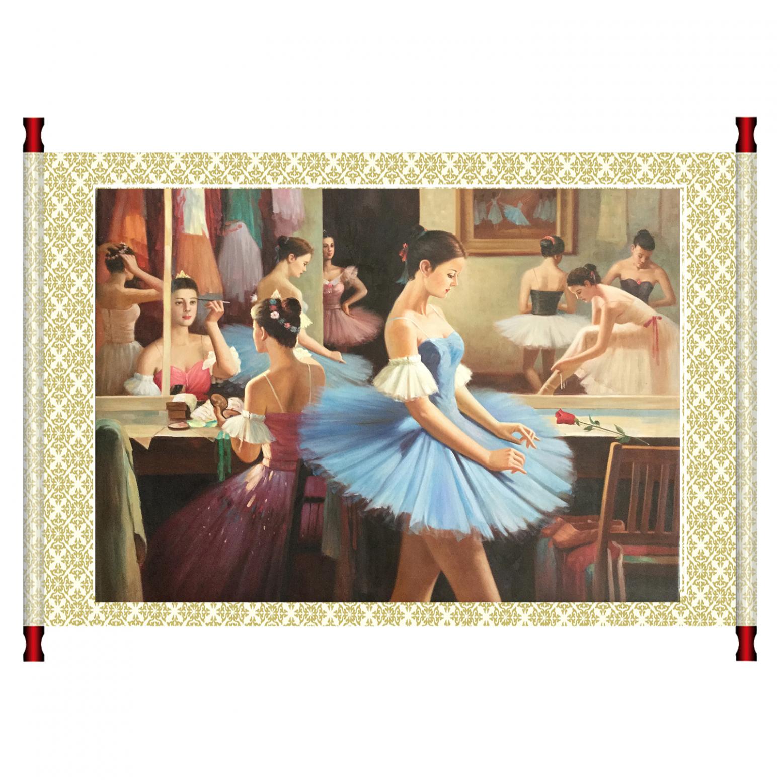 朱世想油画作品《【描妆】作者朱世想 临摹》【图1】