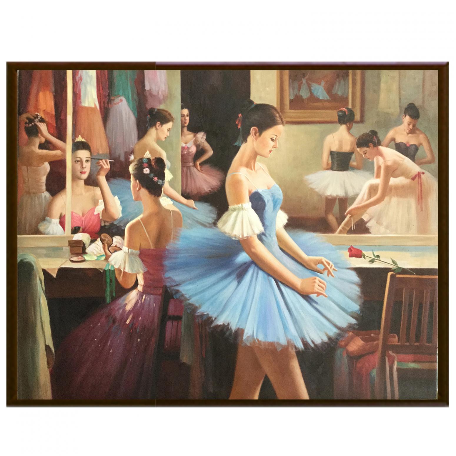 朱世想油画作品《【描妆】作者朱世想 临摹》【图2】