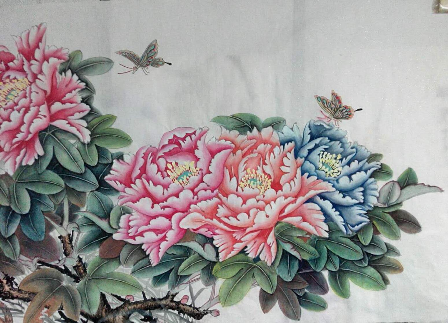 刘安同国画作品《【牡丹4】作者刘安同》【图0】