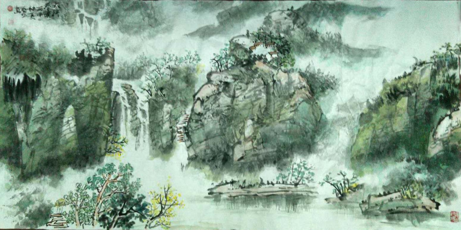 秦自立国画作品《【山水】作者秦自立》【图0】