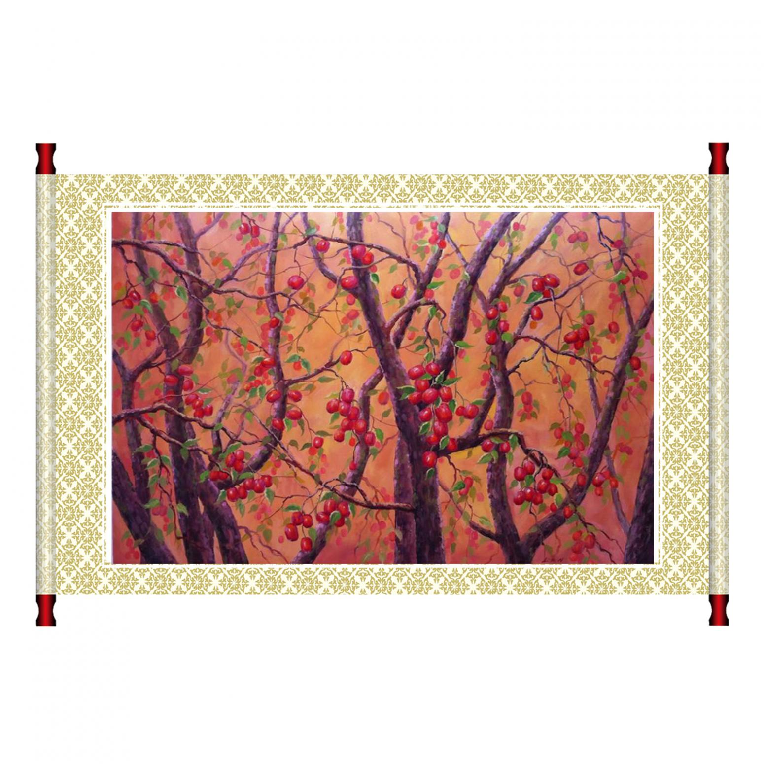 凌振宁油画作品《【红红火火】作者凌振宁》【图1】