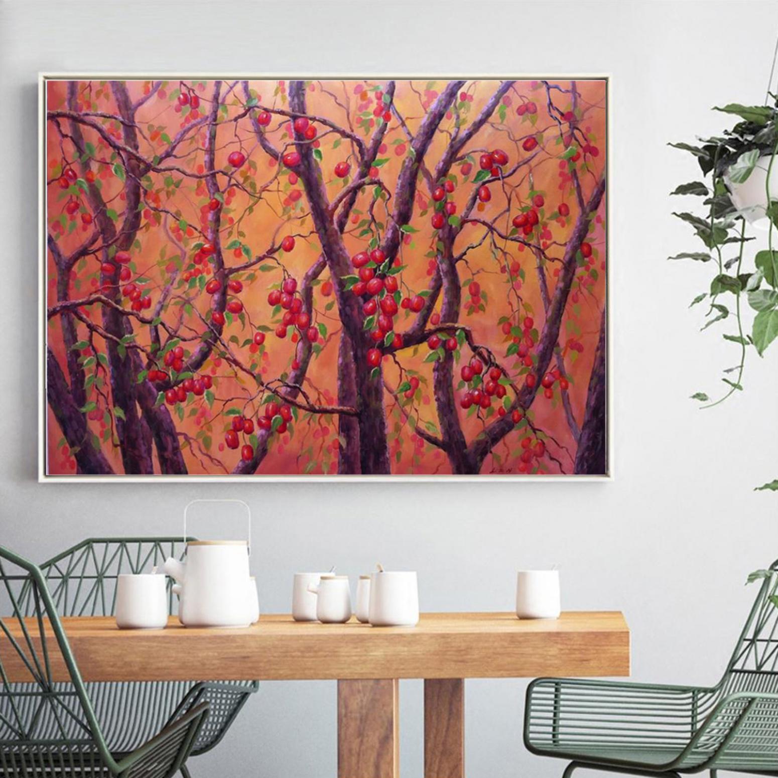 凌振宁油画作品《【红红火火】作者凌振宁》【图3】