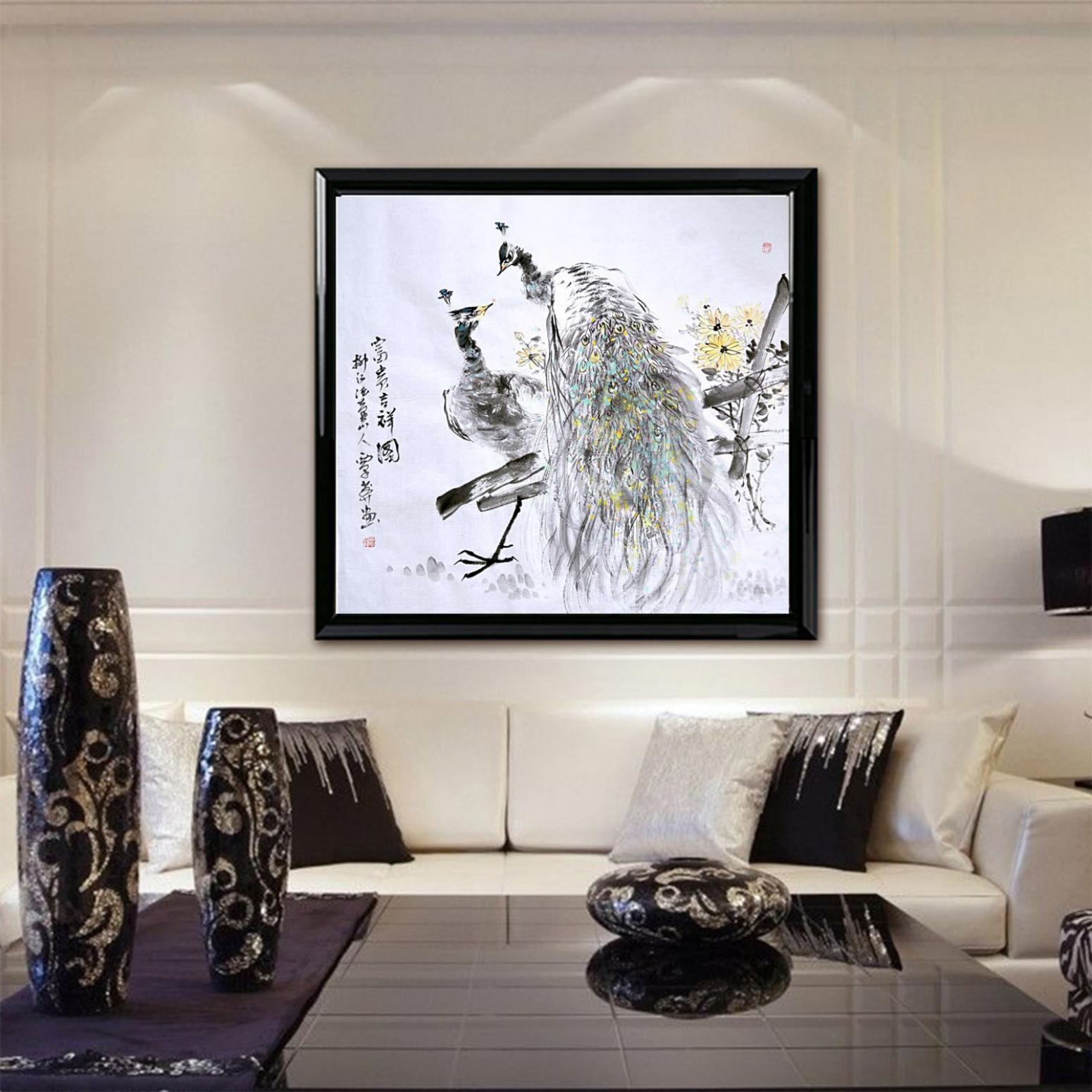 覃莽国画作品《【富贵吉祥图】作者覃莽》【图3】