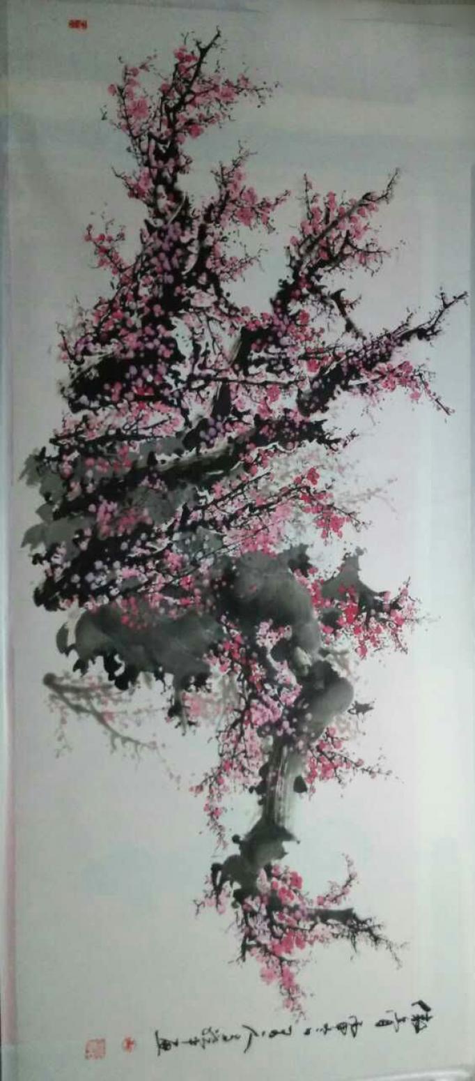 马晓中国画作品《【梅花1】作者马晓中》【图0】