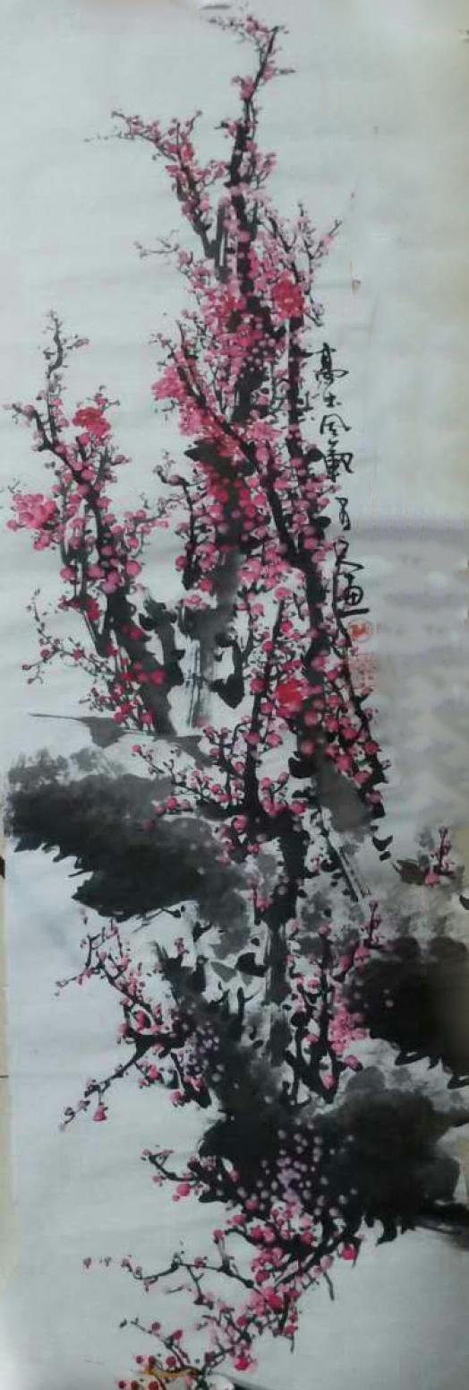马晓中国画作品《【梅花2】作者马晓中》【图0】