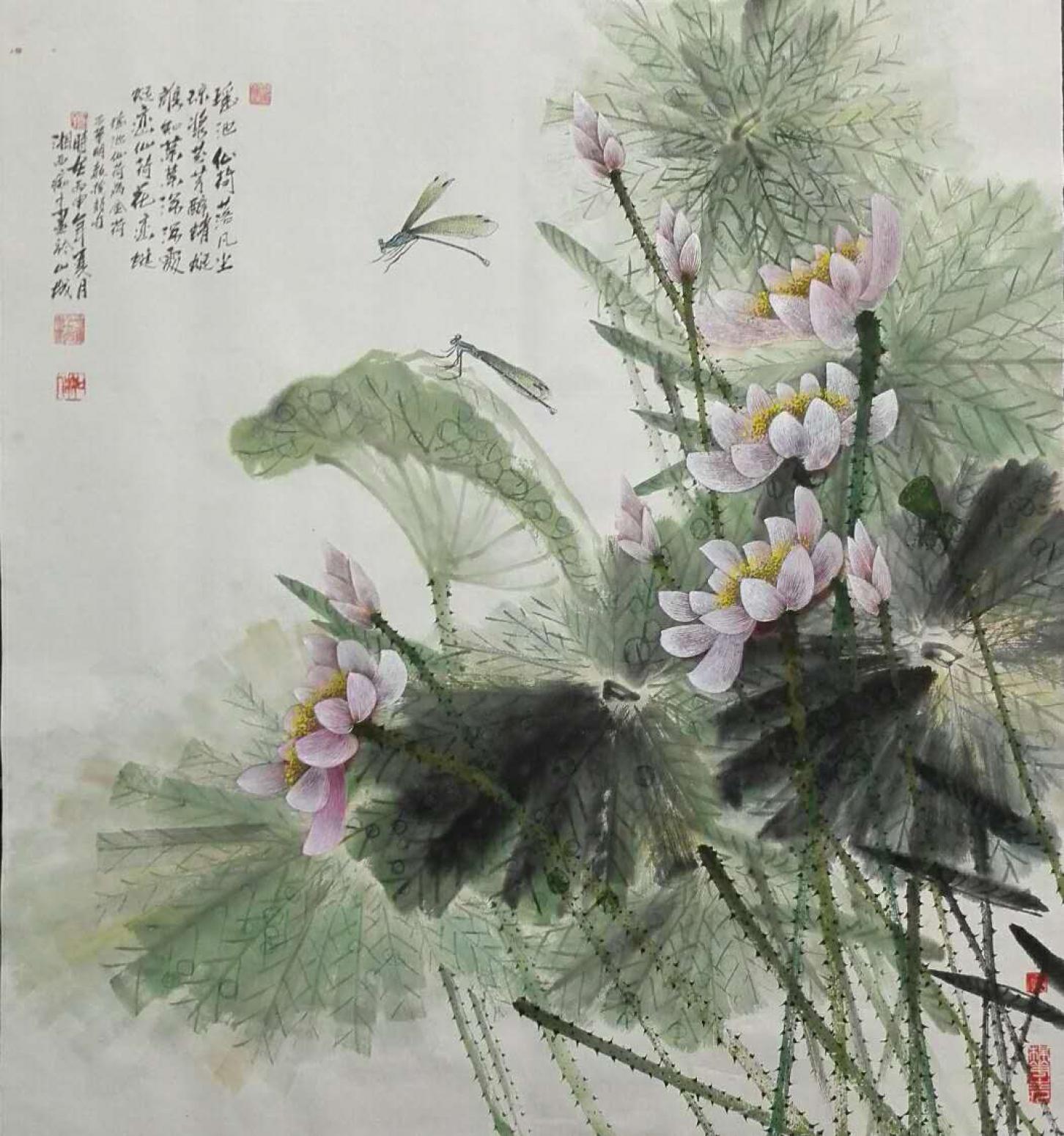 肖晖文玩杂项作品《【瑶池仙荷落凡尘1】作者肖晖》【图0】