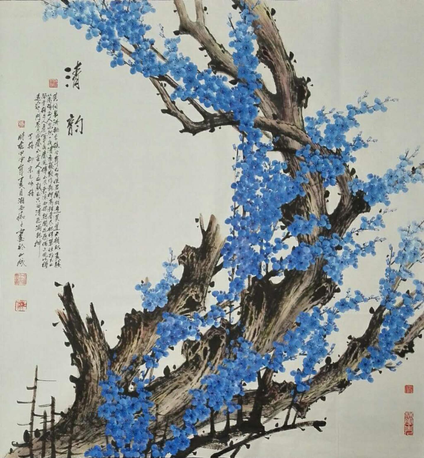 肖晖国画作品《【清韵1】作者肖晖》【图0】