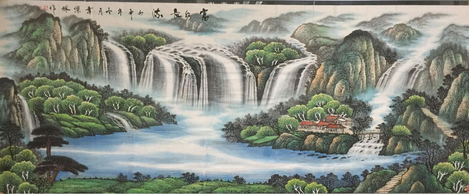 韦杰球国画作品《【高山流水28】作者韦杰球》【图2】