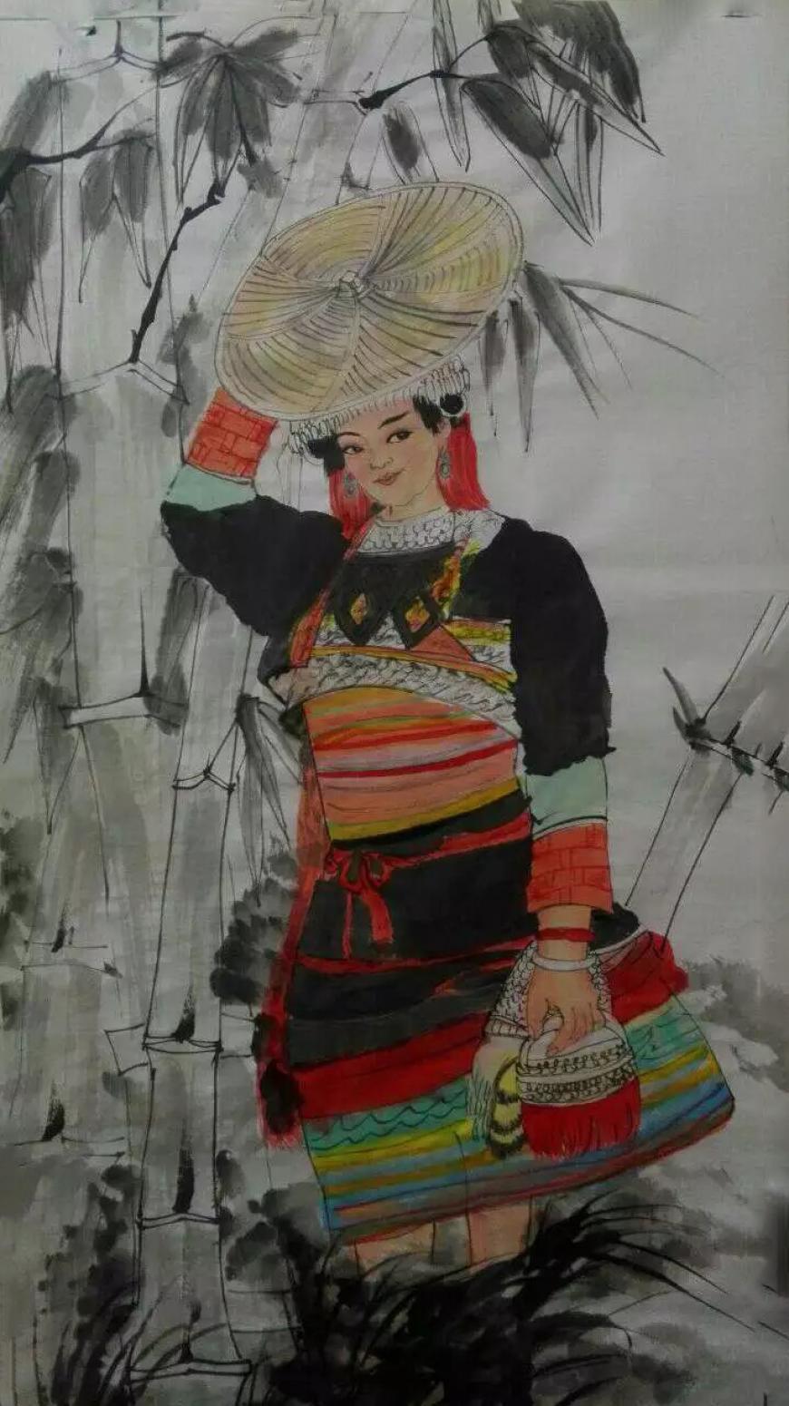 高锐锋国画作品《【人物1】作者高锐锋》【图0】