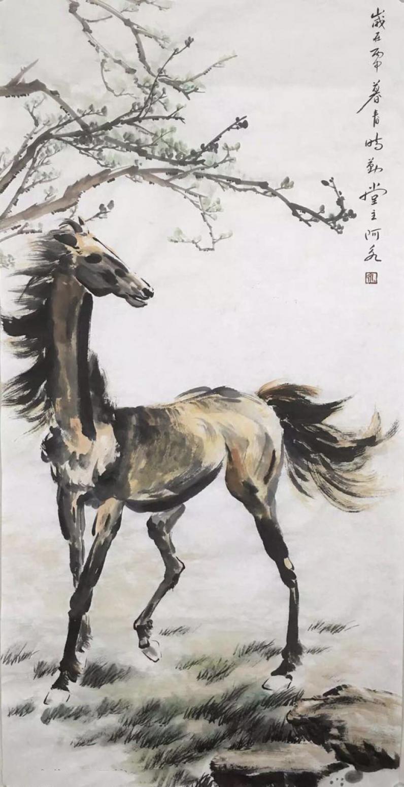王君永国画作品《【马】作者王君永》【图0】