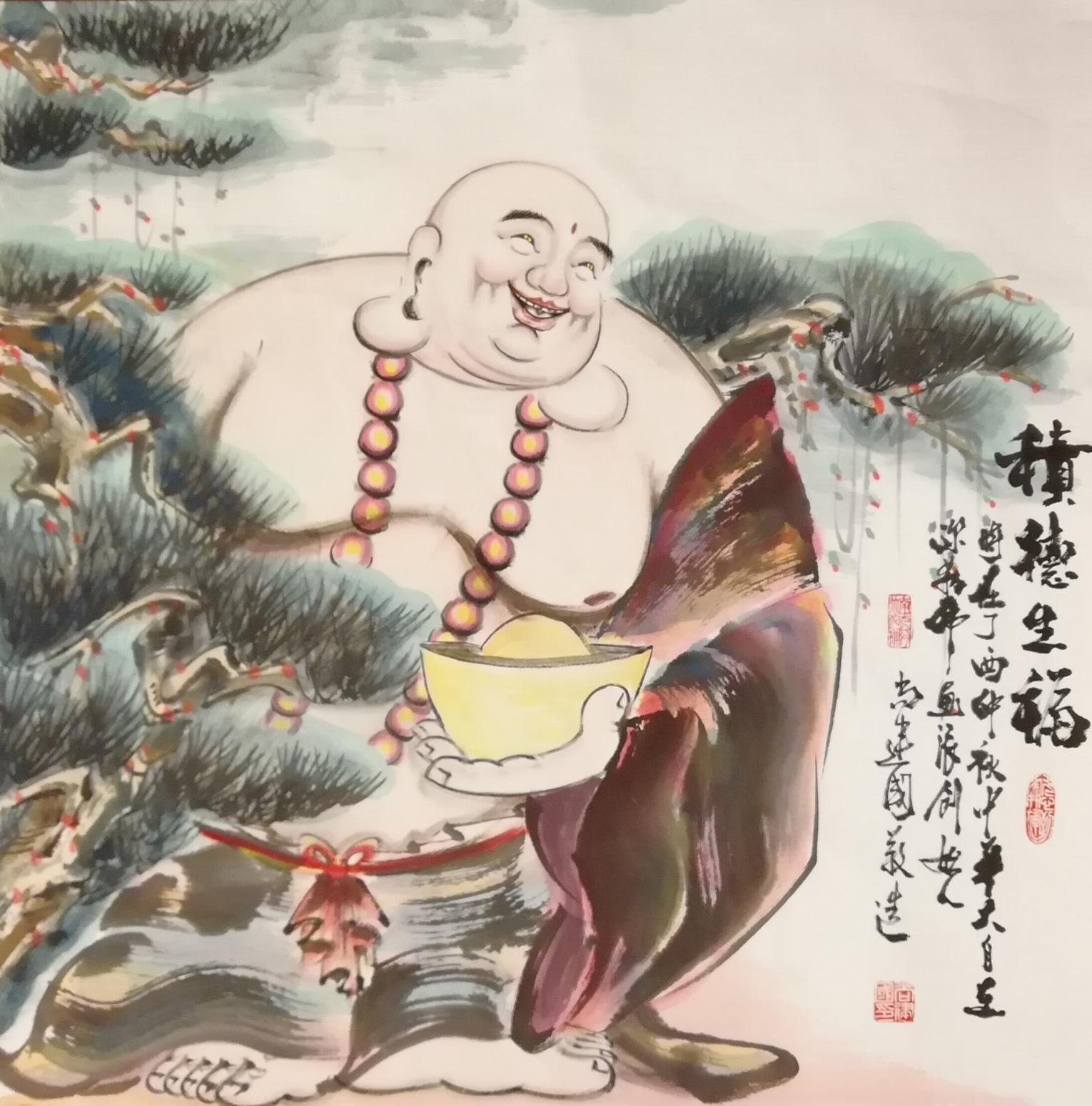 尚建国国画作品《坐观云起》【图4】