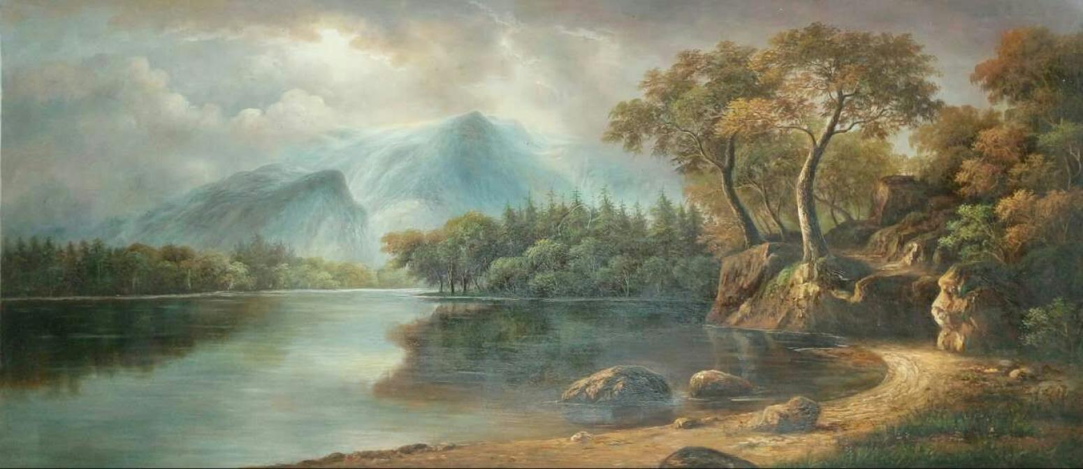 黄联合油画作品《风景油画》【图0】