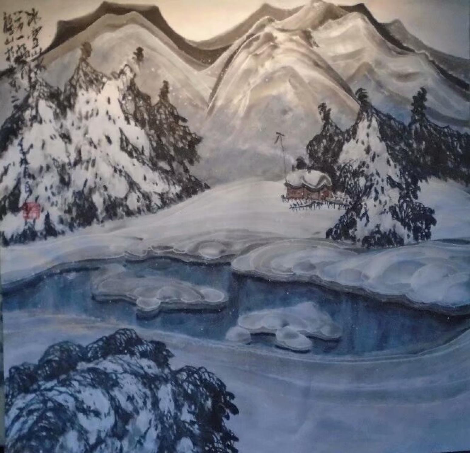 王福山国画作品《山水花鸟飞禽走兽》【图25】