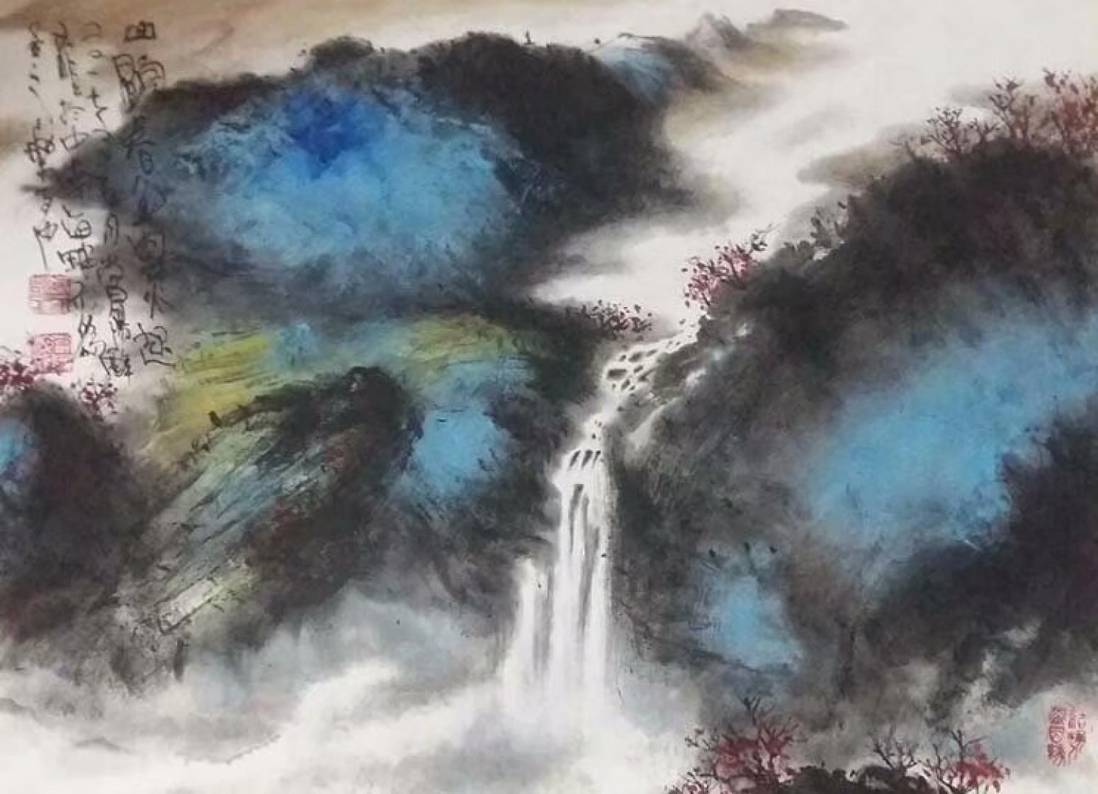 王福山国画作品《山水花鸟飞禽走兽》【图33】