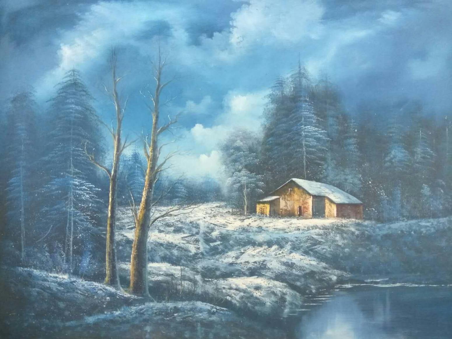 黄联合油画作品《风景油画》【图0】