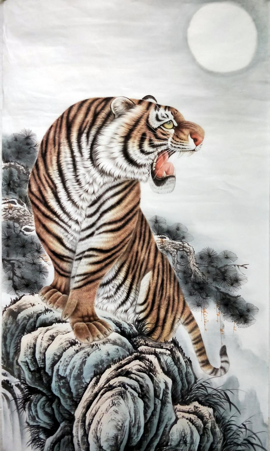 王振立国画作品《【王振立.气吞山河】》【图0】