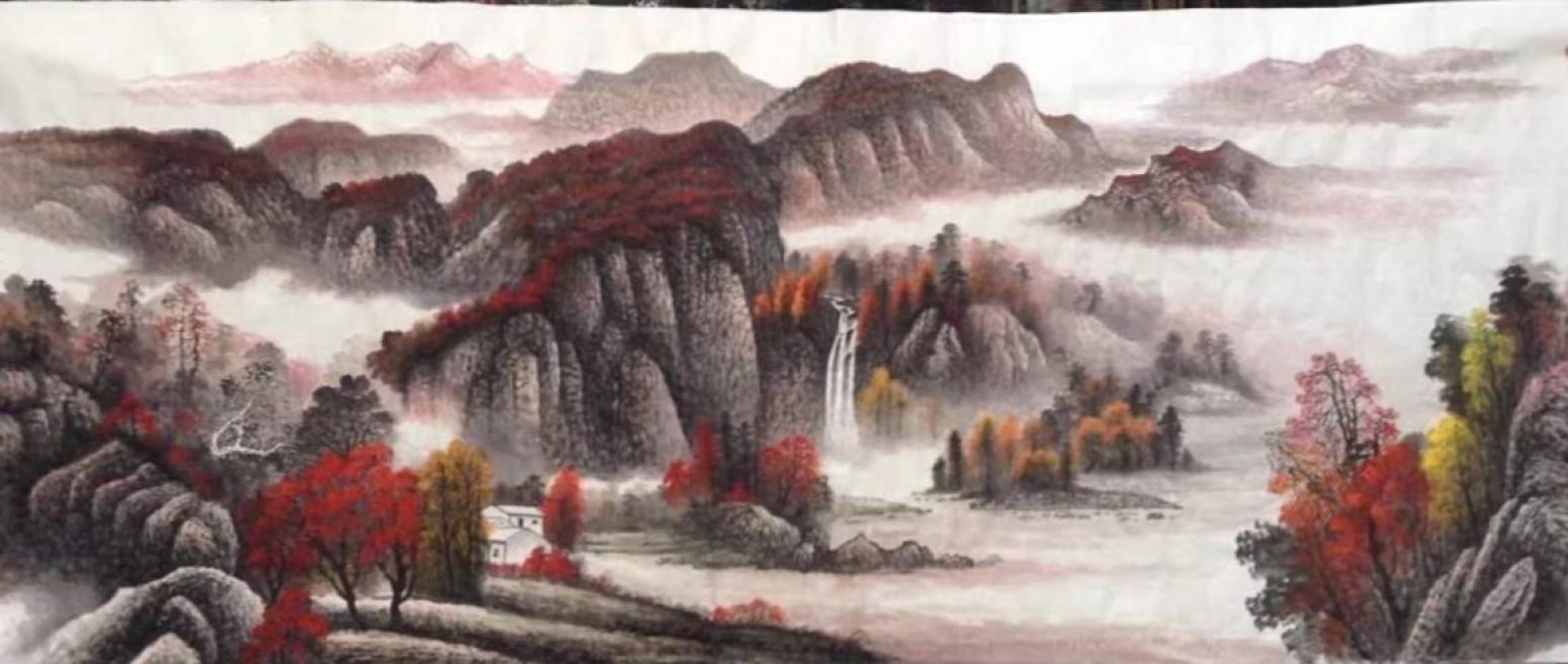 李崇山国画作品《可以定画,适合大厅,办公室》【图0】
