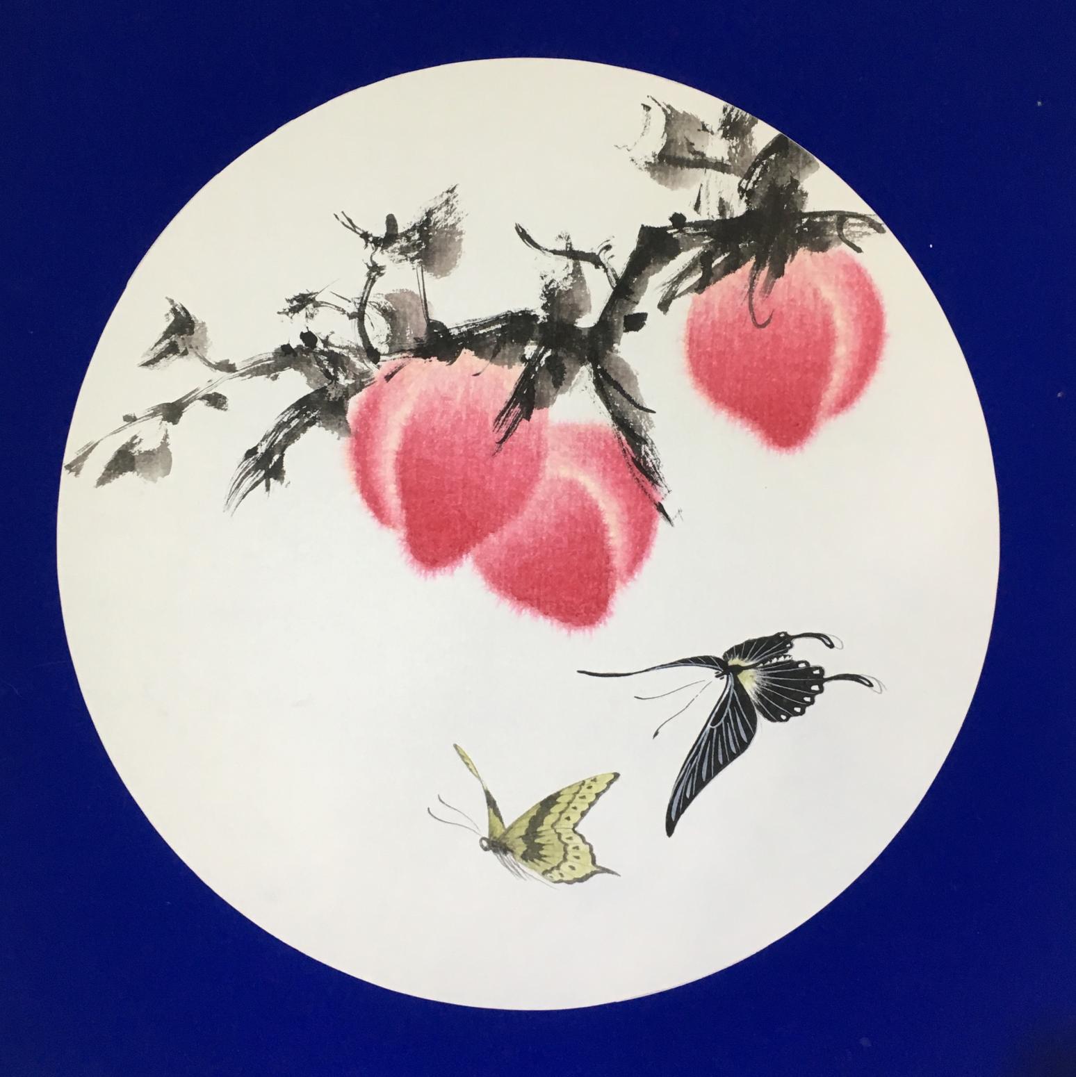 魏建军国画作品《福寿》【图0】