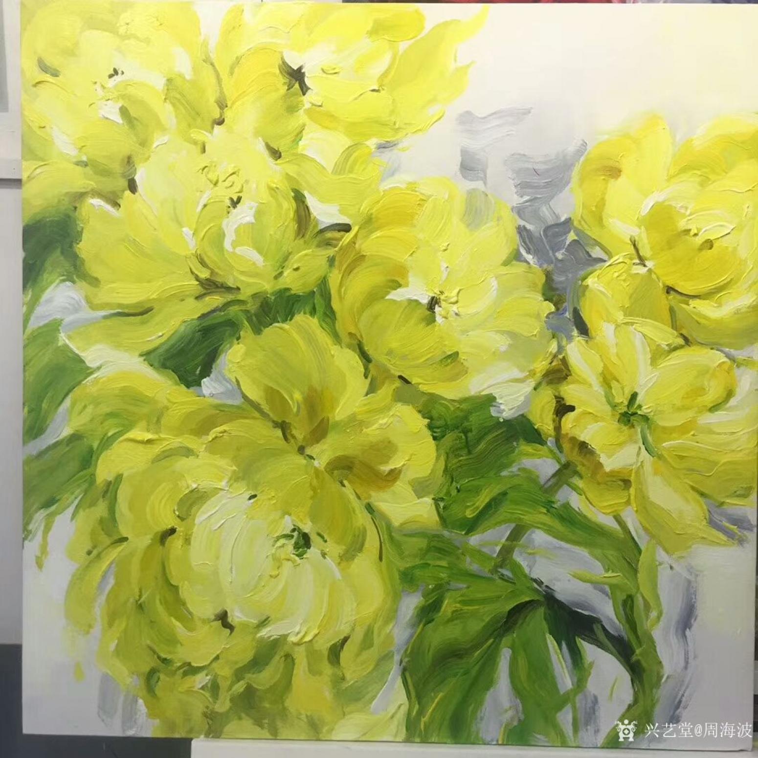 周海波油画作品《生如夏花》【图0】